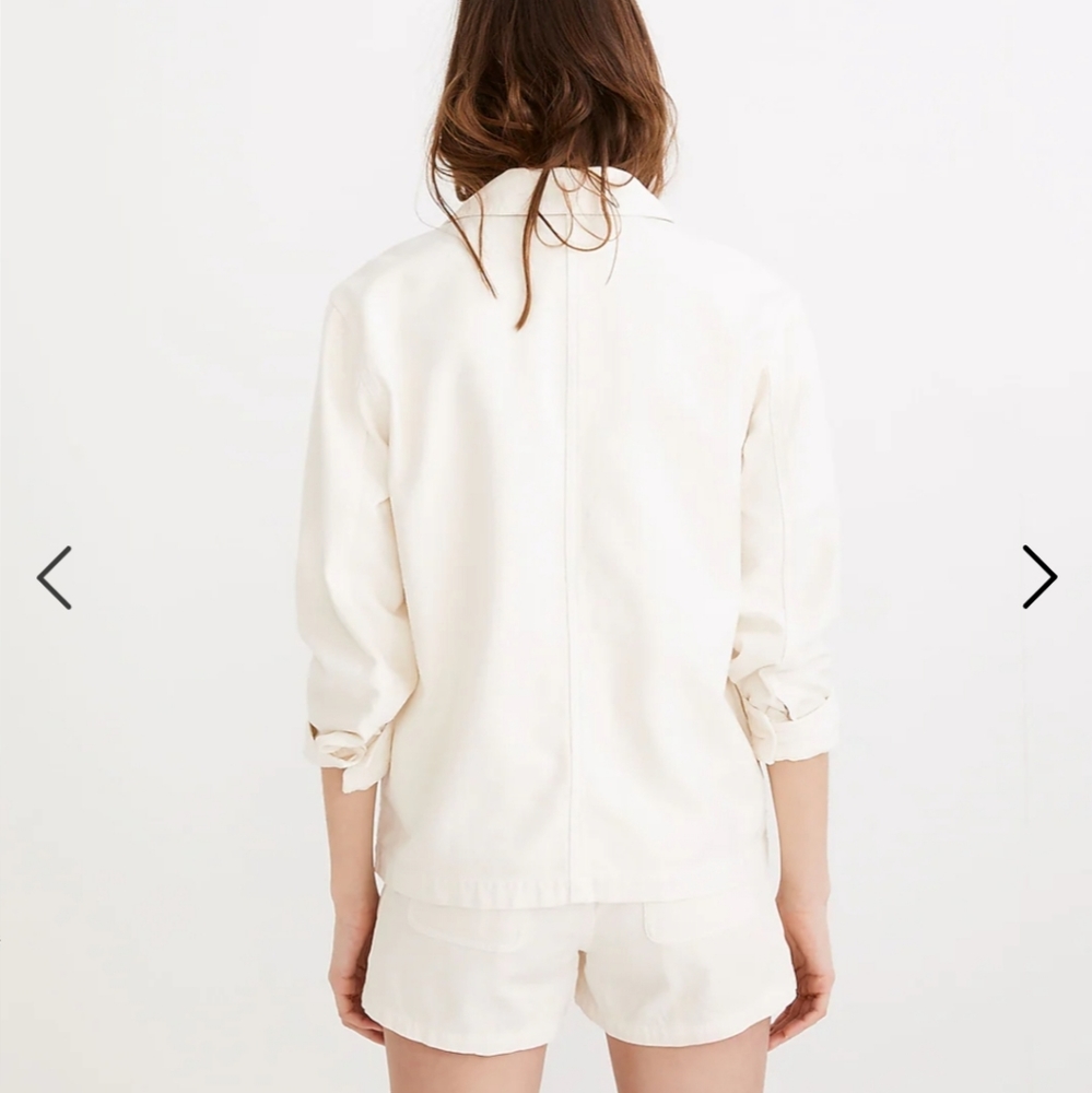 Madewell Drakefield Shirt-Jacket in Ecru - Picture 9 of 10